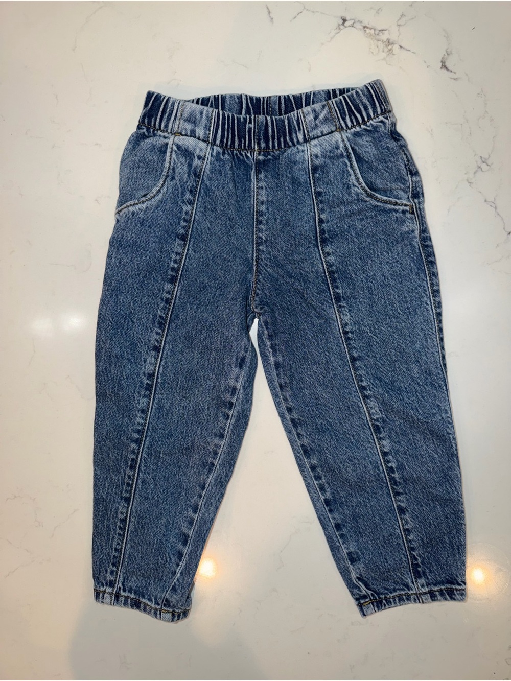 Cat & Jack Dark Blue Denim Jogger Jeans